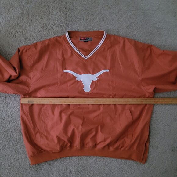 Vtg Texas Longhorns Windbreaker Jacket Mens XXL Burnt Orange ProPlayer 90's Y2K - Picture 9 of 15